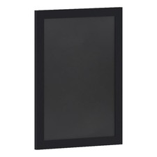 Pemberly Row 18"x24" Wall Mounted Magnetic Chalkboard with Wooden Frame in Black
