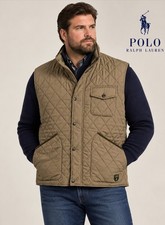 Polo Ralph Lauren Beaton Quilted Utility Vest Tan Brown Mens Size 3XLT NWOT 248