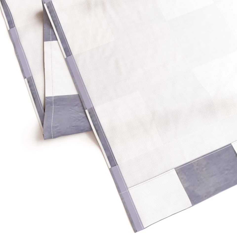 Juego de 2 paneles de cortina personalizados estampados a cuadros de guinga a cuadros de búfalo pastel Foto 4 de 4