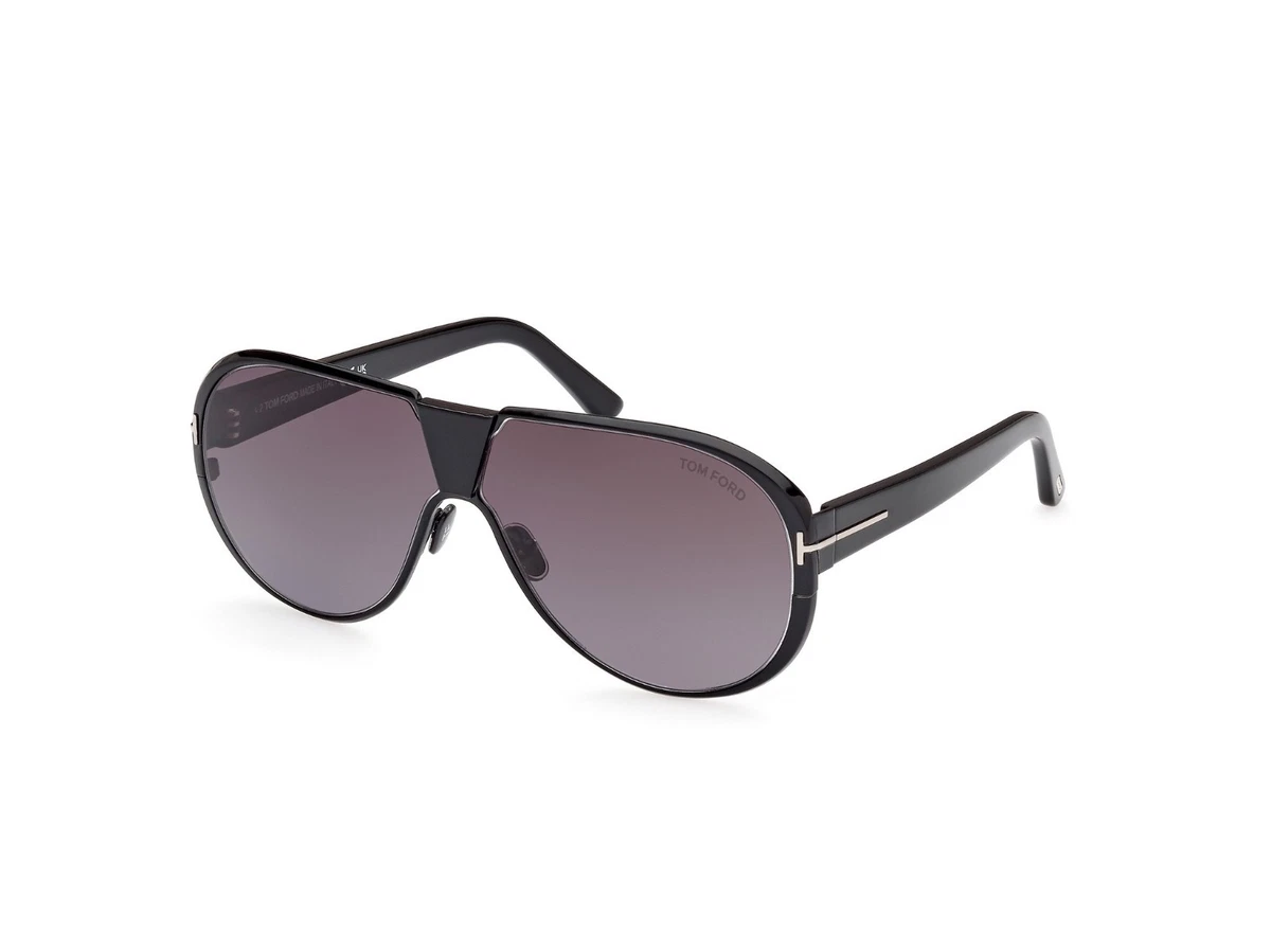 Tom Ford TF450 09B Cliff Unisex - Matte Gunmetal/Gradient Smoke Sunglasses. Tom Ford Sunglasses FT0932 Jeffrey 01B Shiny Black Smoke  main image 4