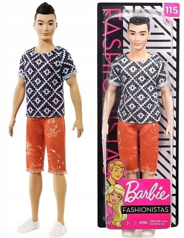 BARBIE FASHIONISTAS KEN DOLL #115 FXL62 Mattel | eBay