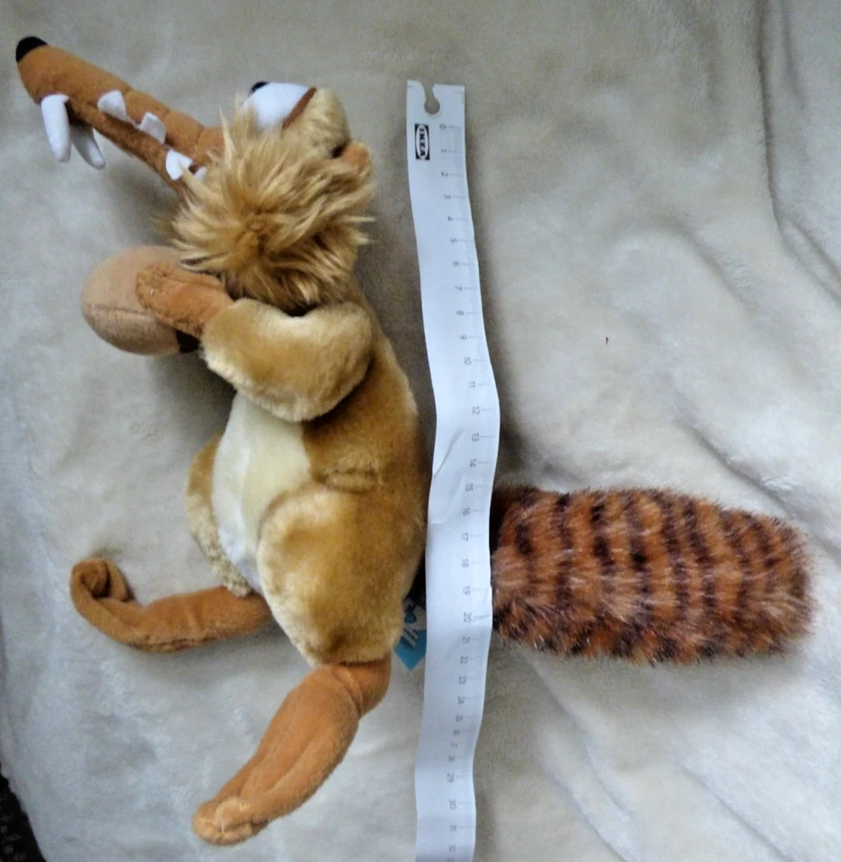 SCRAT mit Eichel Ice Age 2 Plüschtier 25cm mit Eichel Stofftier Rattenhörnchen - Bild 3 von 4