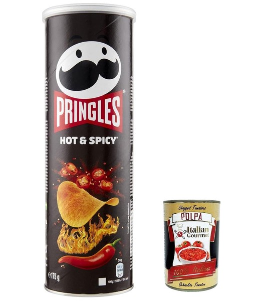 6X Pringles Perfect Flavour Hot & Spicy Patatine 175G Kartoffel Chips+Polpa 400G-image