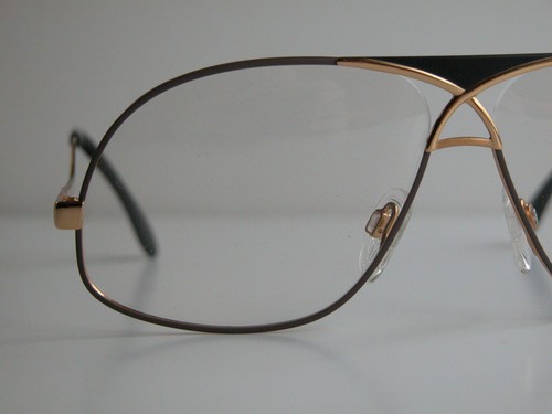 Cazal Vintage Eyeglasses - NOS - Model 737- col. 374- Gold, Black & Mauve - Picture 2 of 8