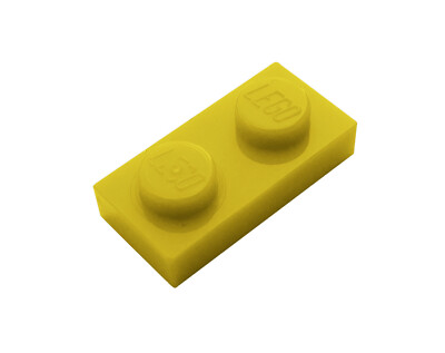 Lego 50 Stück Platte 1x2 in gelb 3023 Neu gelbe Platten Neu Basics City