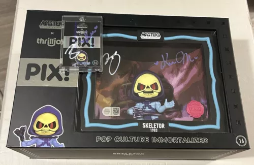 Thrilljoy Skeletor PIX 2024 Exclusive He-Man CHASE Double SIGNED And Signed Card