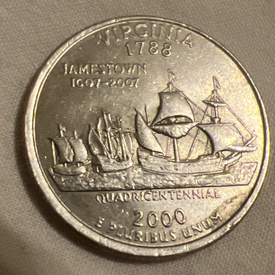 2000-P Virginia Quarter Struck Off-Center NGC MS65 - Image 3 of 3