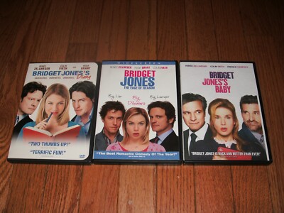 Bridget Jones trilogy on DVD. Bridget Jones's Diary, The Edge of Reason & Baby 