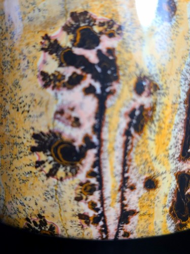 Large 4.7" 546g Beautiful Dendritic Picture Jasper Crystal Stone Vase - Picture 11 of 13