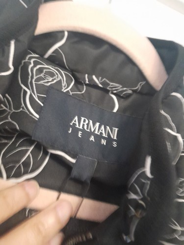Bnwt Euro 42 ARMANI Jeans ‘Fantasia Nero’ Lightly Quilted Jacket - RRP £250 - Picture 13 of 17