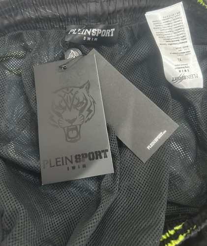 Costume Boxe Mare Piscina Uomo Philipp Plain Sport L XL XXL Nero Argento Tigre - Foto 8 di 17