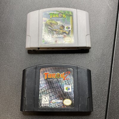 【中古】「非常に良い」Turok TUROK Dinosaur Hunter & TUROK Rage Wars Nintendo 64 Authentic