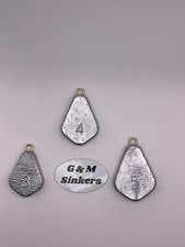 Assortment of No Roll with Brass Eye 10-3oz, 6-4oz, and 6-5oz Fishing Sinkers
