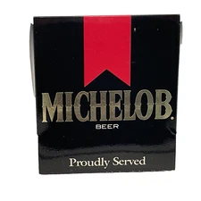 Michelob Beer Proudly Served Tabletop Bar Match Display/Match Box Advertising