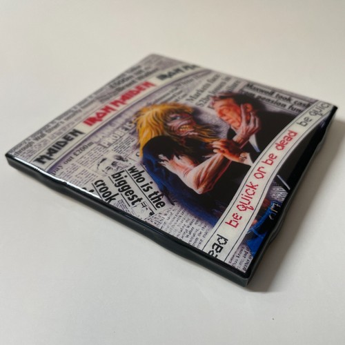 IRON MAIDEN Be Quick Or Be Dead Ceramic Tile COASTER Barware Cork Album Cover - Picture 3 of 4