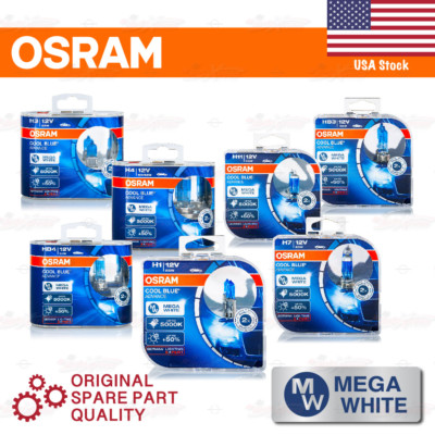 OSRAM COOL BLUE ADVANCE (CBA-HCB) Headlight Bulbs Duo Lamps 12V 5000K MEGA WHITE