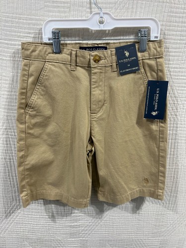 US Polo Boys Tan Shorts 12,14 - Picture 3 of 9