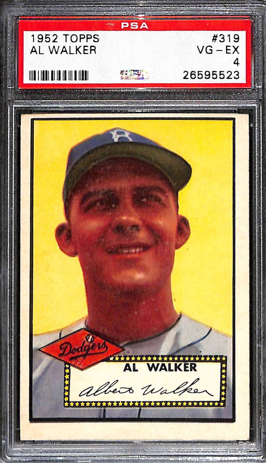 1952 Topps #319 Al Walker PSA 4 VGEX C90685