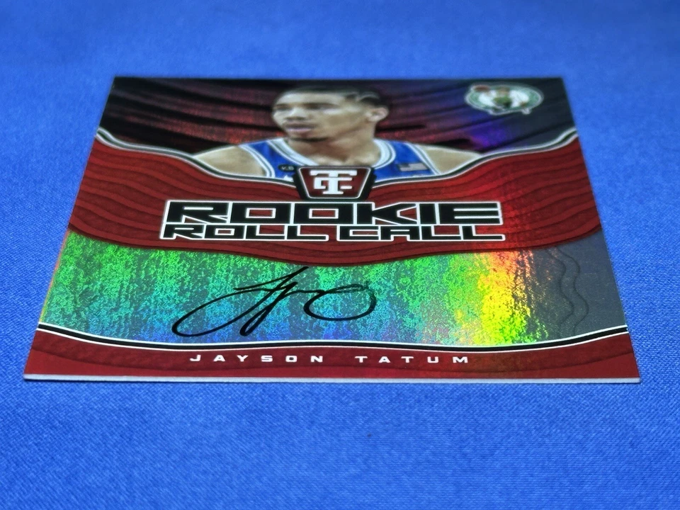 Jayson Tatum 2017-18 Totally Certified Rookie Roll Call RC On Card Auto *SSP* - Image 4 of 4