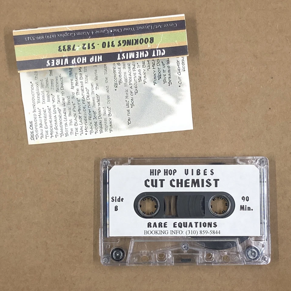CUT CHEMIST Cassette Tape 90s RARE EQUATIONS MIX BREAKS AHMAD JAMAL JAMES BROWN - Image 3 of 4