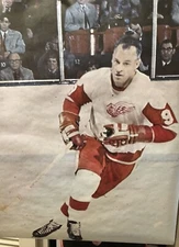 Gordie HOWE Detroit RED WINGS #9 Mr. HOCKEY Sports ILLUTRATED Ch. MINT Poster!