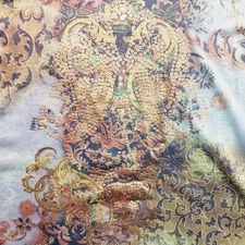 Blouse Size L Metallic Boho Luxe Gothic Baroque Eclectic Wearable Art Romantic