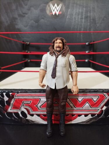 WWE Mattel figure BASIC 45 CACTUS MANKIND MICK FOLEY kid toy MASK PLAY Wrestling - Picture 1 of 2
