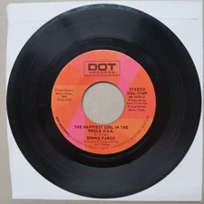 DONNA FARGO THE AWARENESS OF NOTHING/THE HAPPIEST GIRL IN... VINYL 45 VG 27-38