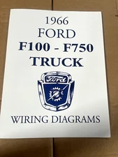 1966 FORD TRUCK  WIRING DIAGRAM BOOKLET F100- F750