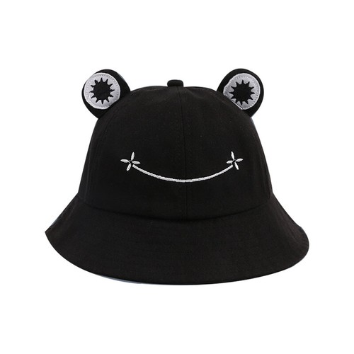 Adults Cotton Cartoon Frog Bucket Hat Fisherman Sun Cap Outdoor Foldable Women | - Picture 18 of 18