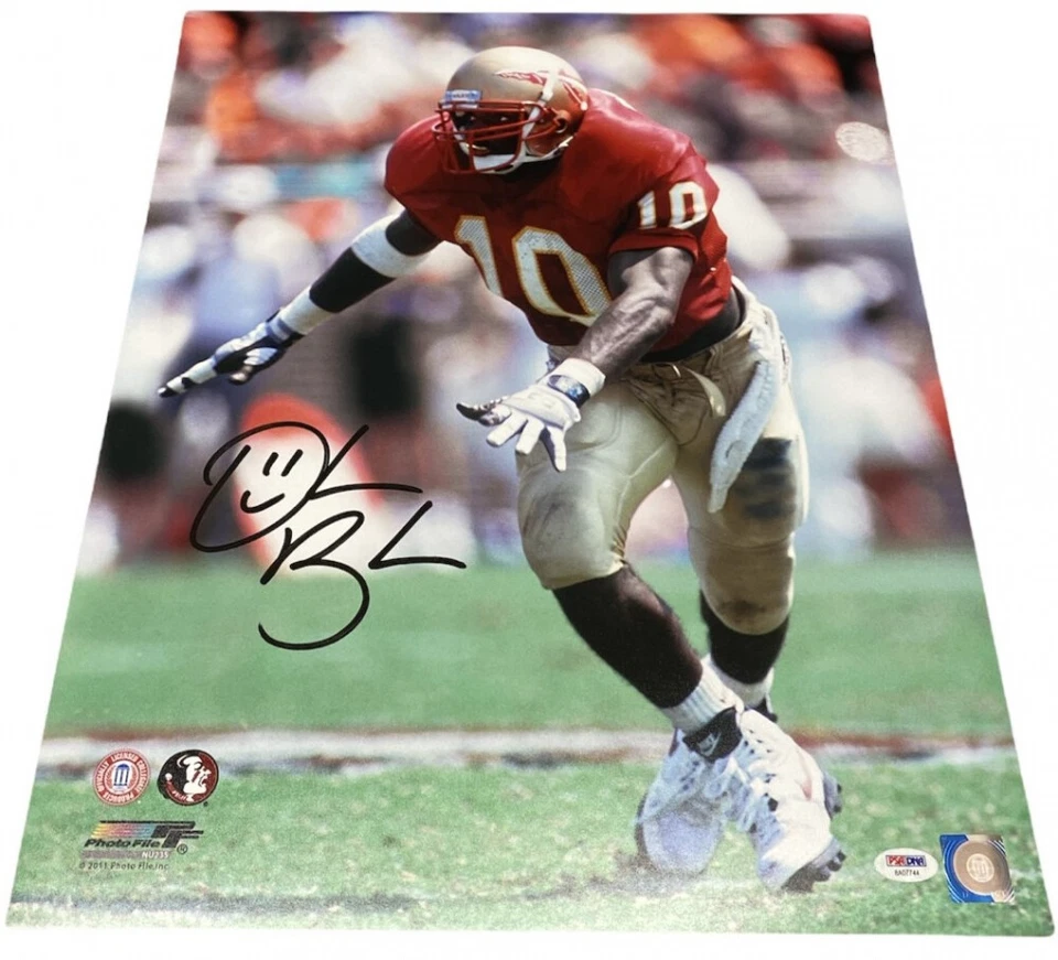 ***DERRICK BROOKS*** Signed & Framed 16x20 Florida State Seminoles Photo (PSA) - Image 2 of 3