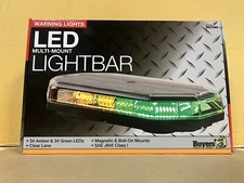 Buyers 15 Inch Octagonal LED Mini Multi Mount Light Bar- Amber & Green 8891069