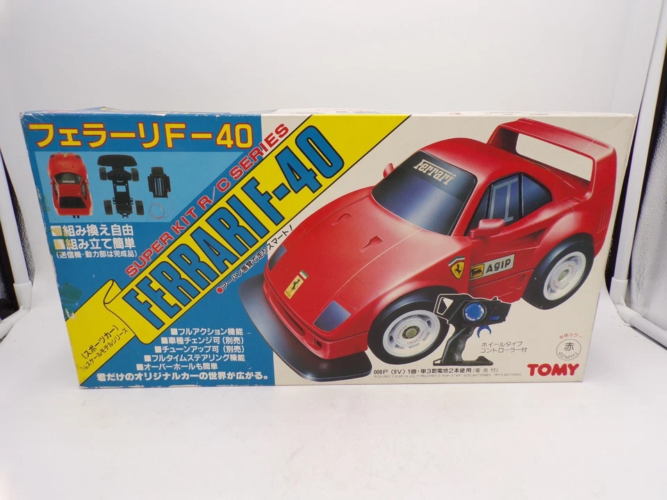 Vintage 1988 Tomy Japan RC Ferrari F-40 Red Super Kit NOS Tyco Taiyo Nikko - Image 2 of 4