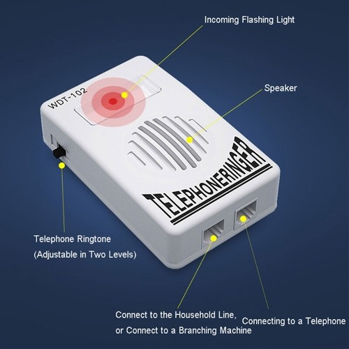 Adjustable Telephone Amplifier Great for Those with Hearing Impairments - Photo 3/8