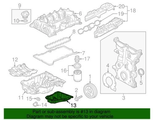 Original GM 2016-2020 Chevrolet Volt Terrain Encore motor cárter de aceite inferior 12637773 Foto 2 de 2