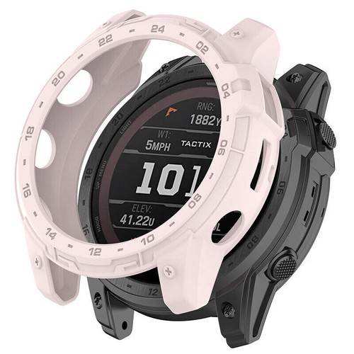 Case Cover For Garmin Tactix7 Enduro2 Rubber Half Wrap Protective TPU Protection - Picture 11 of 18