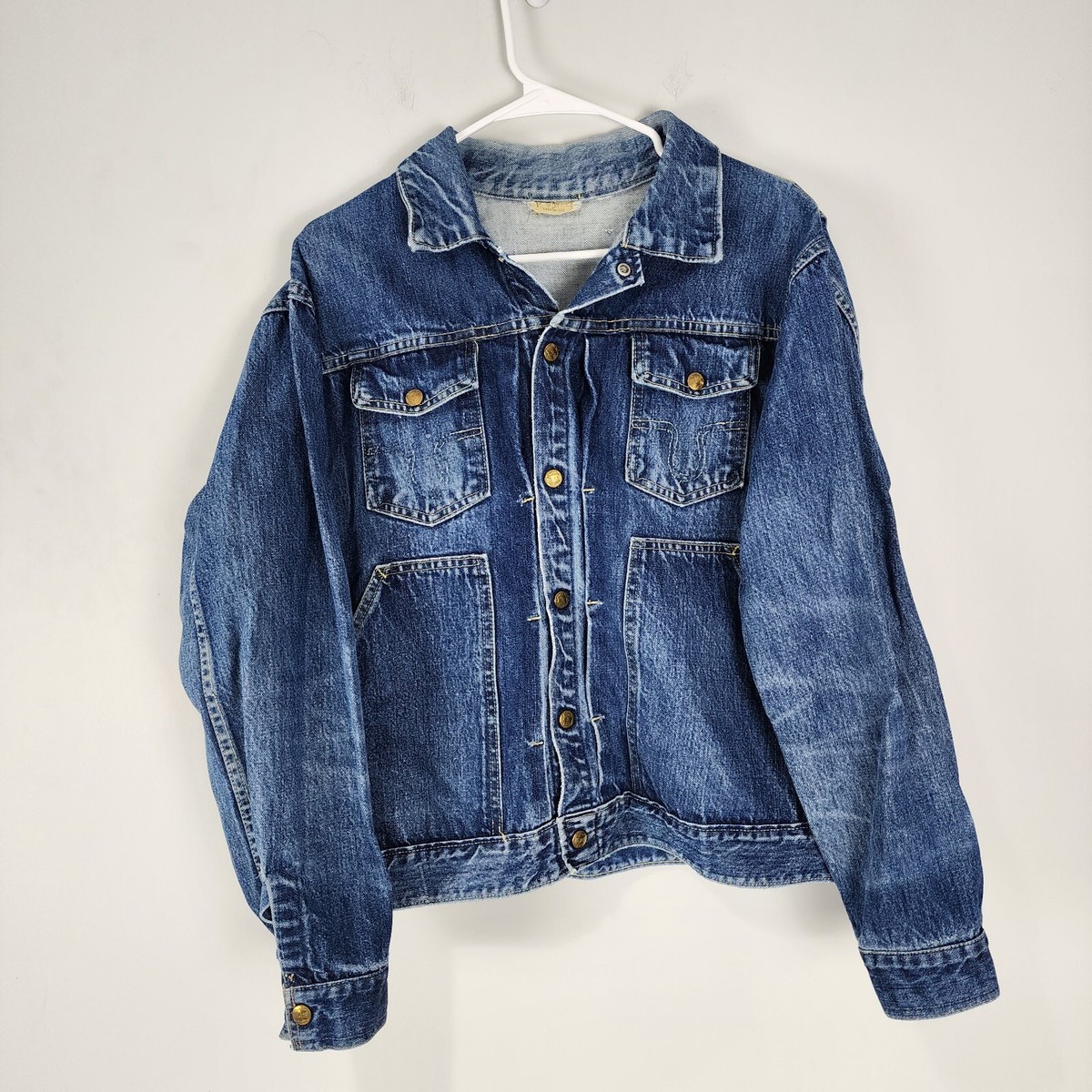VTG Buckaroo by Big Smith Denim Jean Trucker Jacket Adult 42 VTG Buckaroo by Big Smith Denim Jean Trucker Jacket Adult 42