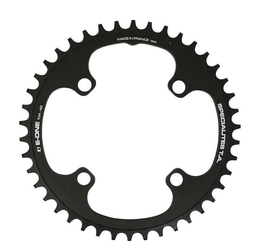 Plateau VTT VAE TA E-One 42 dents noir en alliage alu 7075 de haute précision mécanique