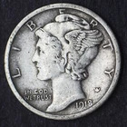 1918-P Mercury Silver Dime 10C - COINGIANTS -