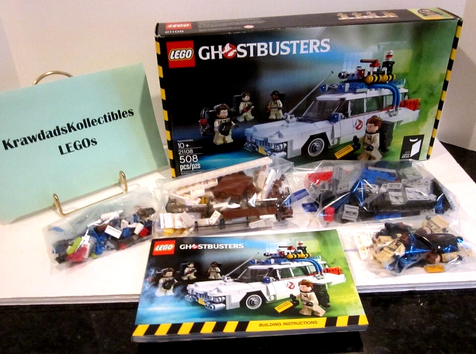 LEGO GHOSTBUSTERS 21108 GHOSTBUSTERS ECTO-1 INVENTORIED COMPLETE W/ BOX & MANUAL - Image 2 of 4