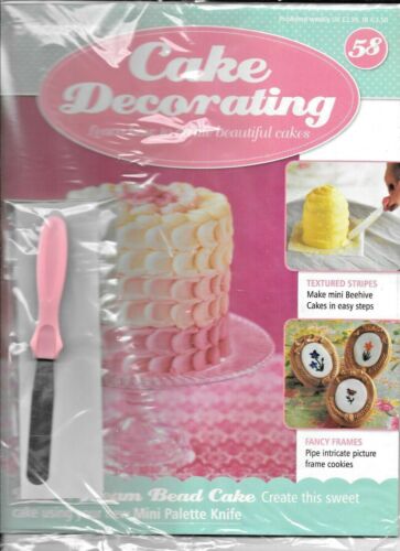 DeAgostini CAKE DECORATING Magazine - Issue 58 inc Mini Palette Knife - Imagen 1 de 2