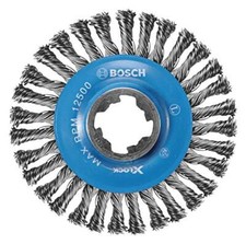 Bosch WBX408 Wire Wheel, 4.5" Wheel, X-LOCK Arbor, Carbon Steel, Stringer Bead