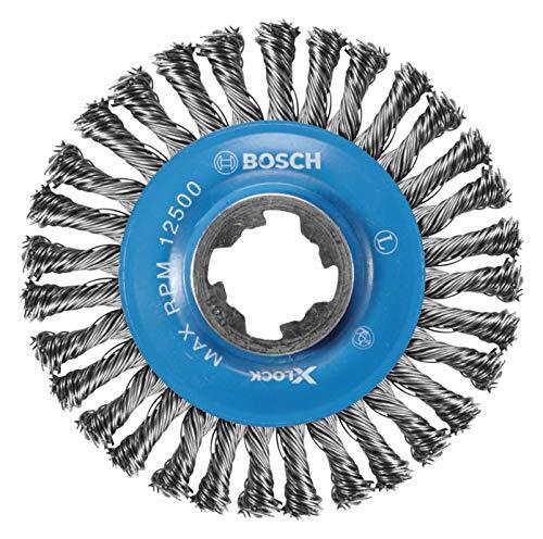Bosch WBX408 Wire Wheel, 4.5" Wheel, X-LOCK Arbor, Carbon Steel, Stringer Bead - Picture 1 of 1
