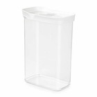 EMSA Optima Schüttdose Rechteckig Trockenvorratsdose Dose Transparent Weiß 2.2 L