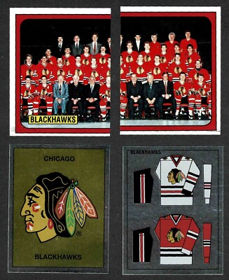 1988-89 Panini Chicago Blackhawks Team Set of 16, Kirk McLean, Denis Savard