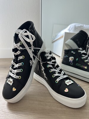 Karl Lagerfeld Paris Catty Black New Size 9 Leather  