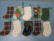Lot Of 10 Small Christmas Stockings LL 