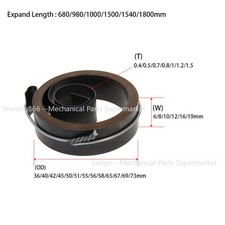 1x Conjunto de resorte helicoidal de retorno de alimentación de pluma de prensa de taladro de acero de resorte de 6-20 mm de ancho