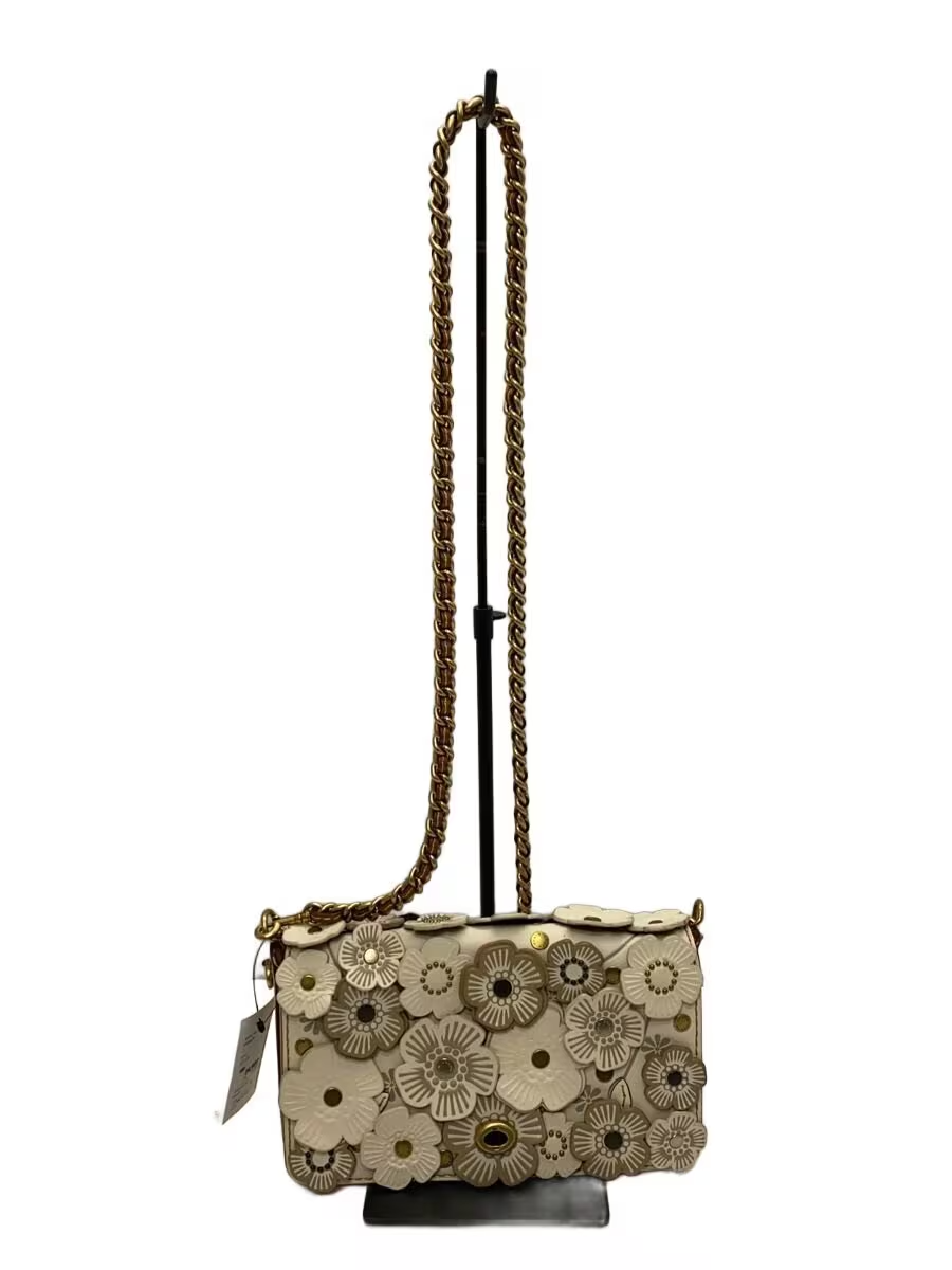 COACH Tea Rose Appliqué Dinky Crossbody Shoulder Bag Hand bag