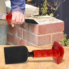 HEAVY DUTY 3.5" PRO BOLSTER BRICK BOLSTER CHISEL GUARD STRONG STONE RUBBER GRIP